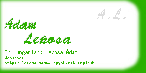 adam leposa business card