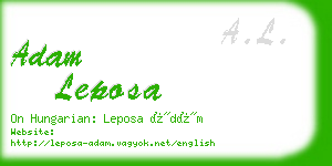 adam leposa business card